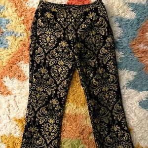 UO black and gold stylish pants